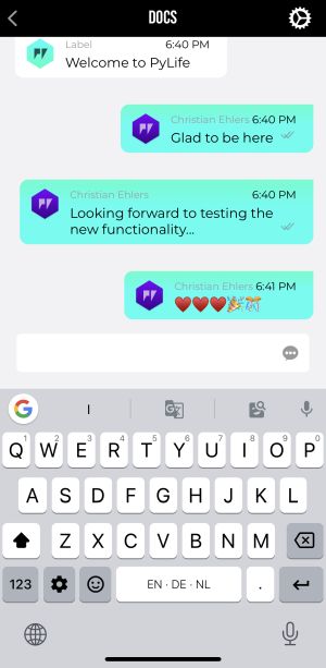 Messaging iOS Screenshot